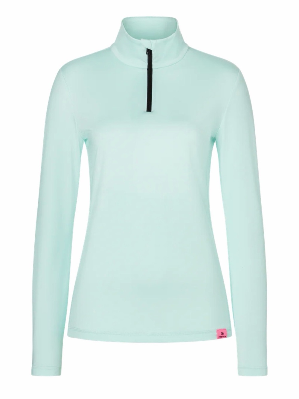 New NWT Bogner FIRE+ICE Margo2 Mint Green Quarter Zip Ski Base Layer Shirt L